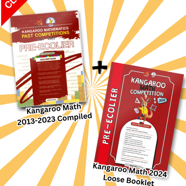 Kangaroo Math Competition Malaysia Pre-Ecolier (Year 1 & 2) 2013-2023 & 2024 Loose Booklet