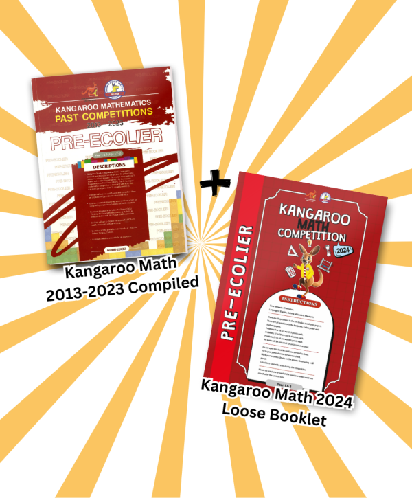 Kangaroo Math Competition Malaysia Pre-Ecolier (Year 1 & 2) 2013-2023 & 2024 Loose Booklet