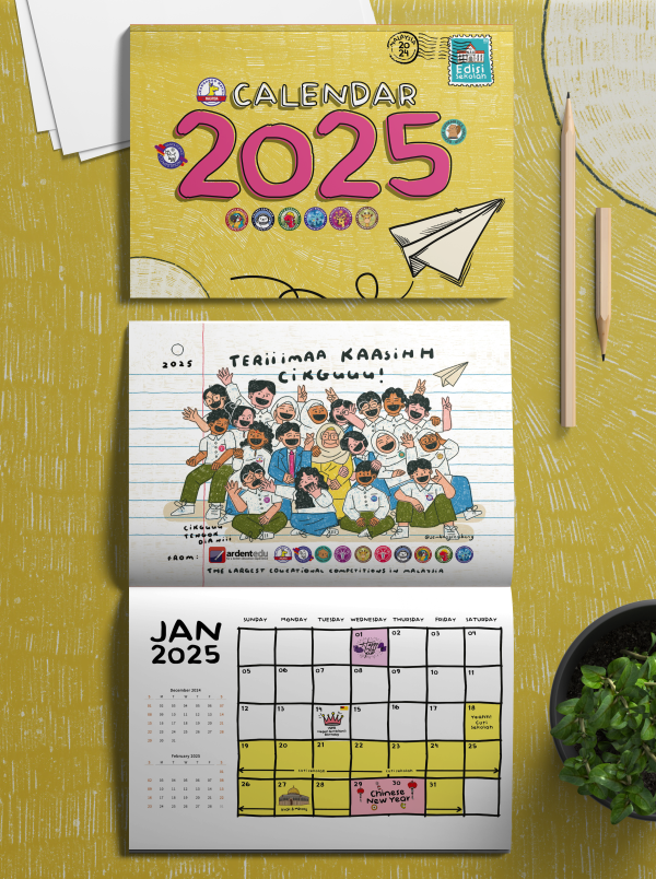 EXCLUSIVE “Study Hard, Play Harder” Calendar 2025