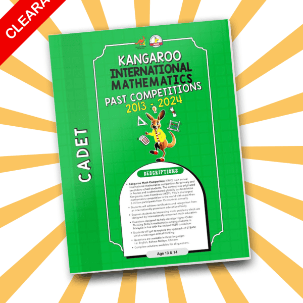 Kangaroo Math Competition Malaysia 2013-2024 CADET (Form 1 & 2)