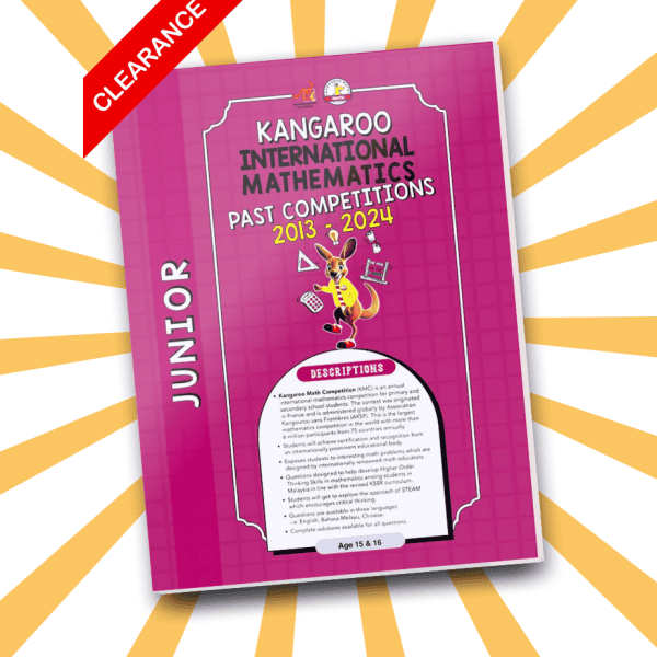NEW! Kangaroo Math Competition Malaysia 2013-2024 JUNIOR (Form 3 & 4)